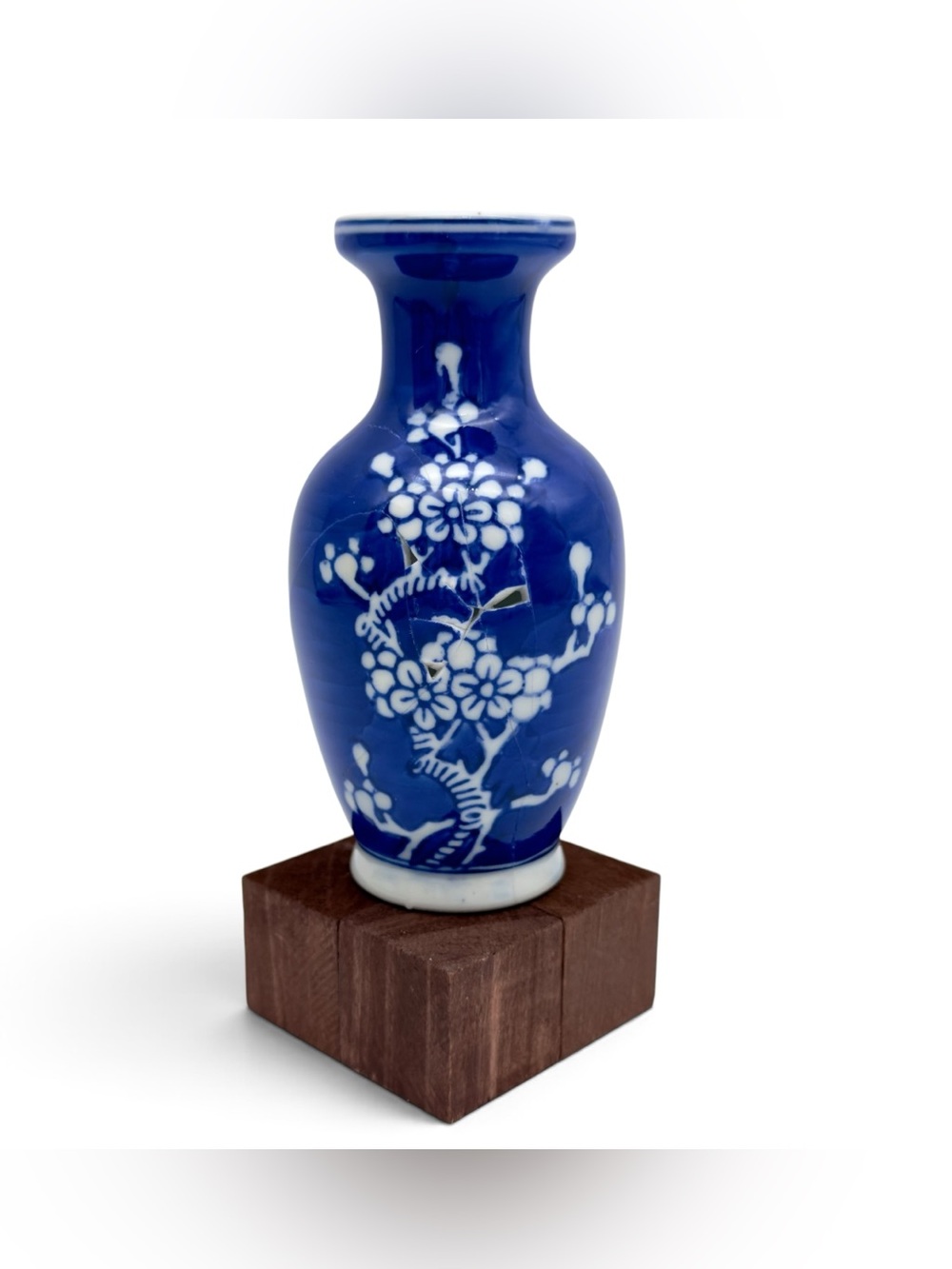 Kintsugi Vase Prunus Plum Blossom Mini Gold Crack Art Personal Growth Gift - Picture 12 of 12